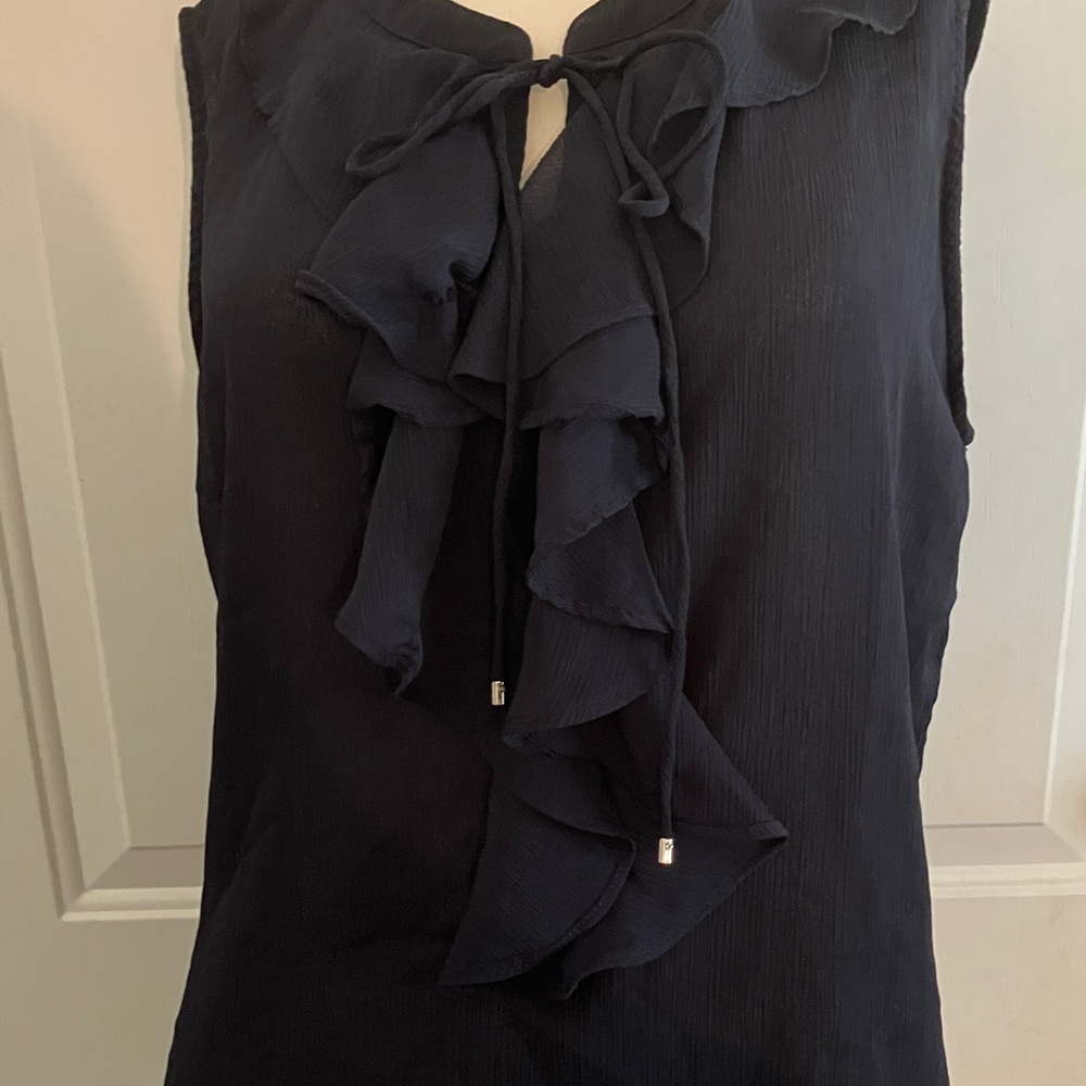 Tommy Hilfiger Black Sleeveless Blouse - Picture 4 of 5